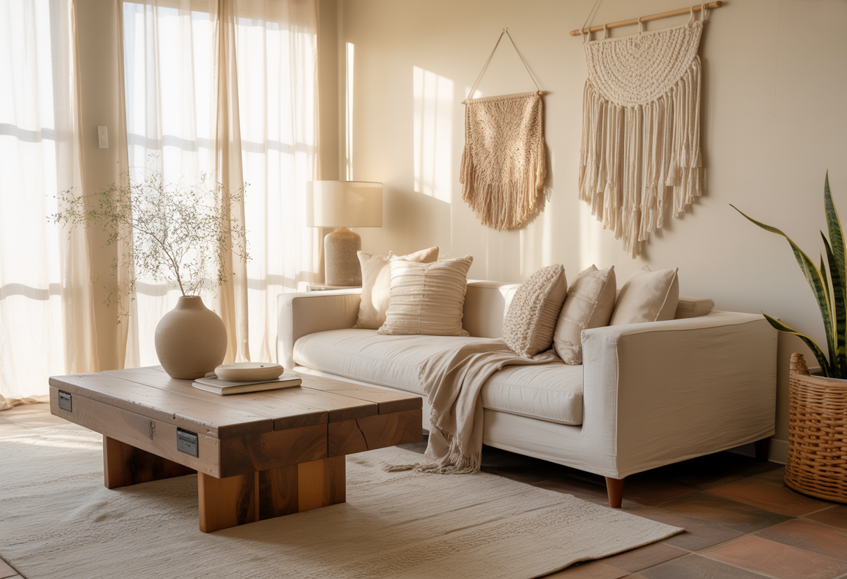 Modern Boho Zen Living Room