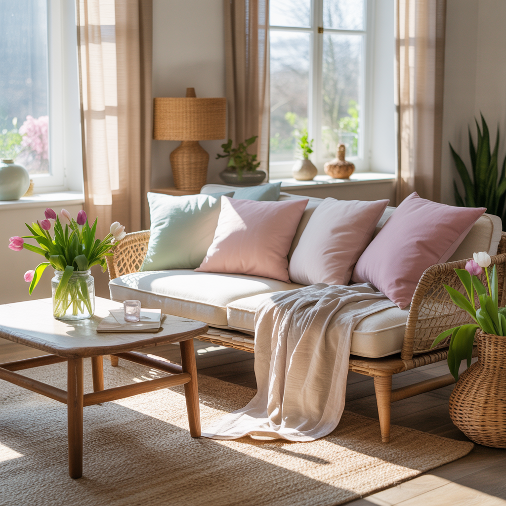Seasonal Boho Living Room