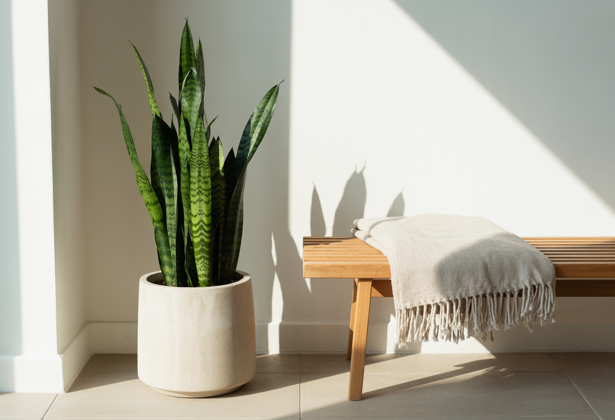 Plants for a Zen Cozy Living Room