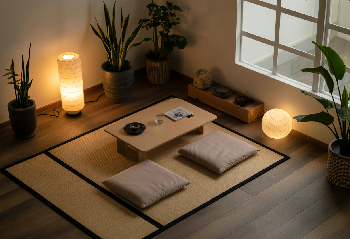 Cushions and Tatami-Style Mats