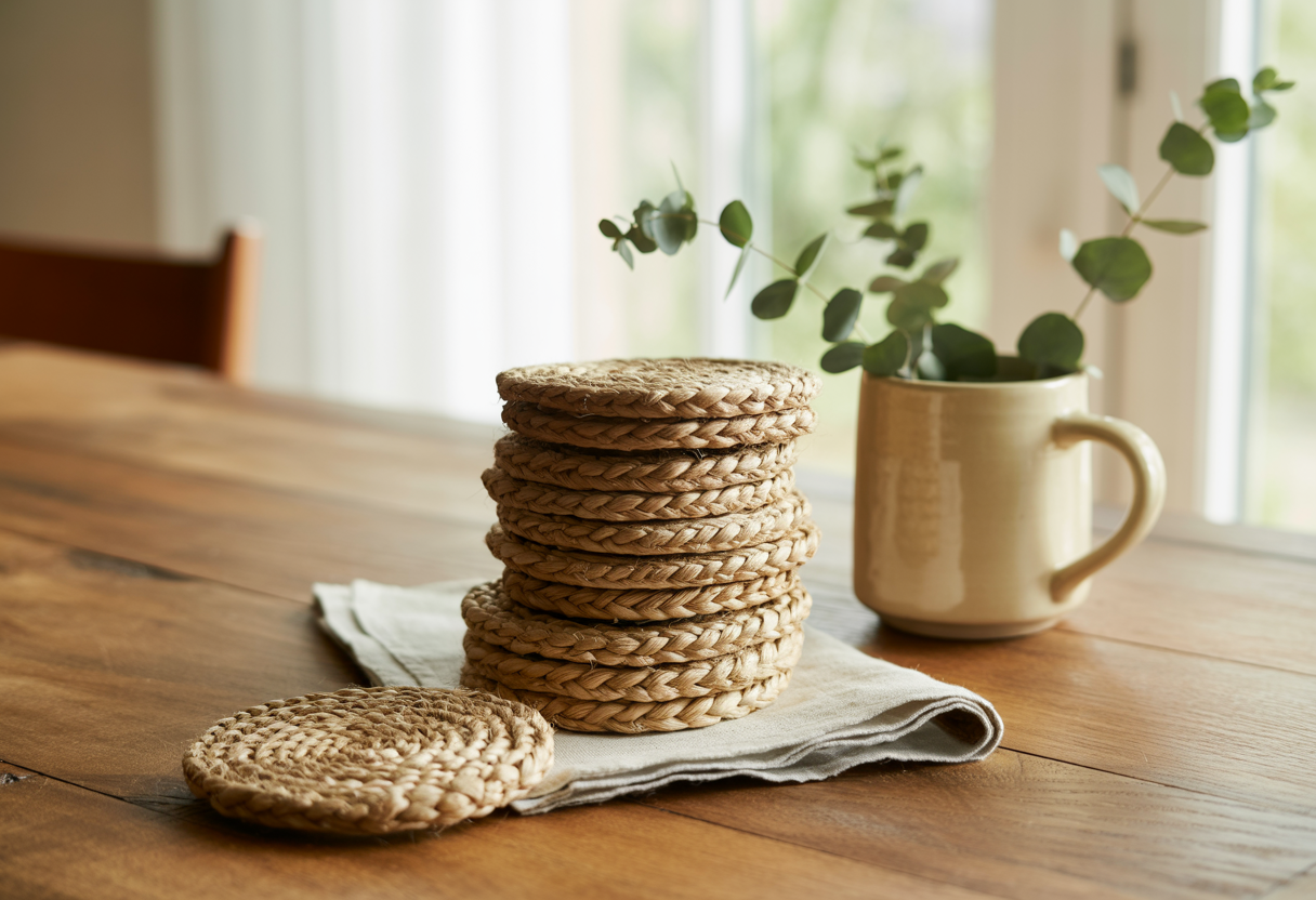 Weave Jute or Hemp Coasters