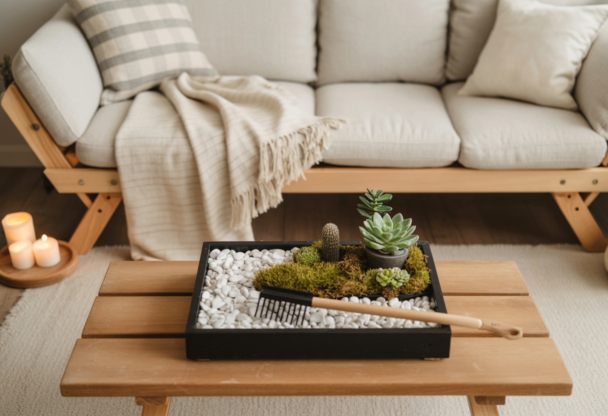 Zen-Inspired Indoor Garden Tray