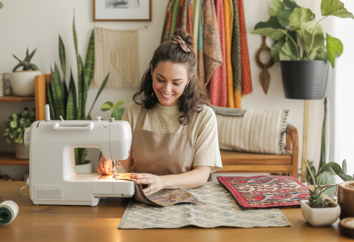 Boho Comfort with Vintage Fabrics