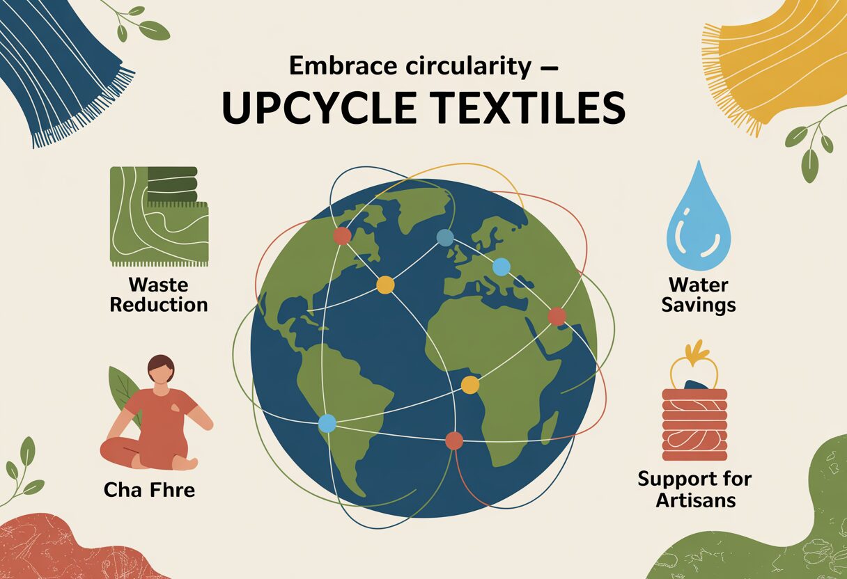 Environmental Impact of Choosing Upcycled Boho Pillows image6