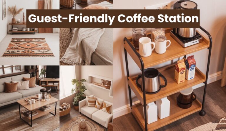 guest-friendly coffee station plan