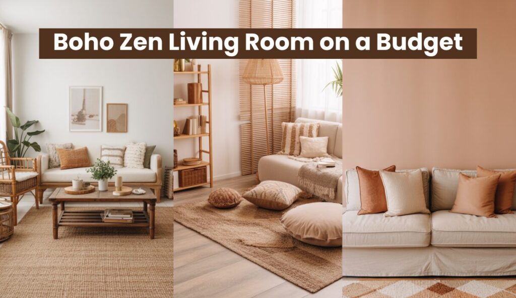 Boho Zen Living Room on a Budget