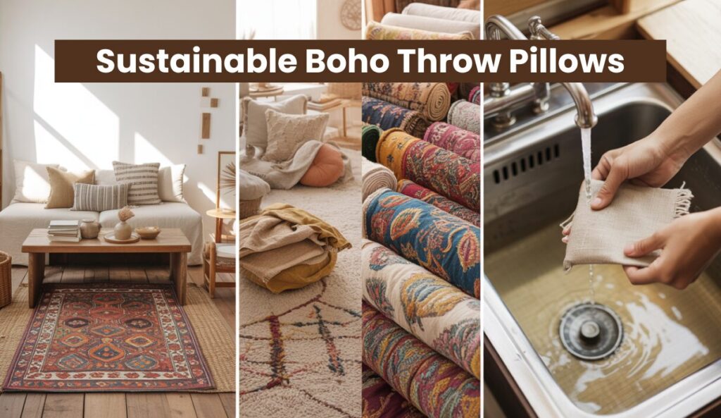 Sustainable Boho Throw Pillows designs