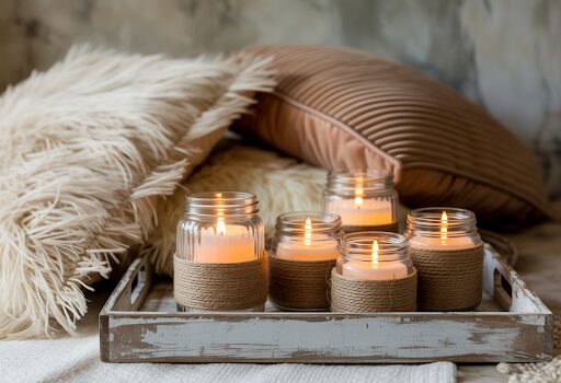 Glass Jars into Lanterns