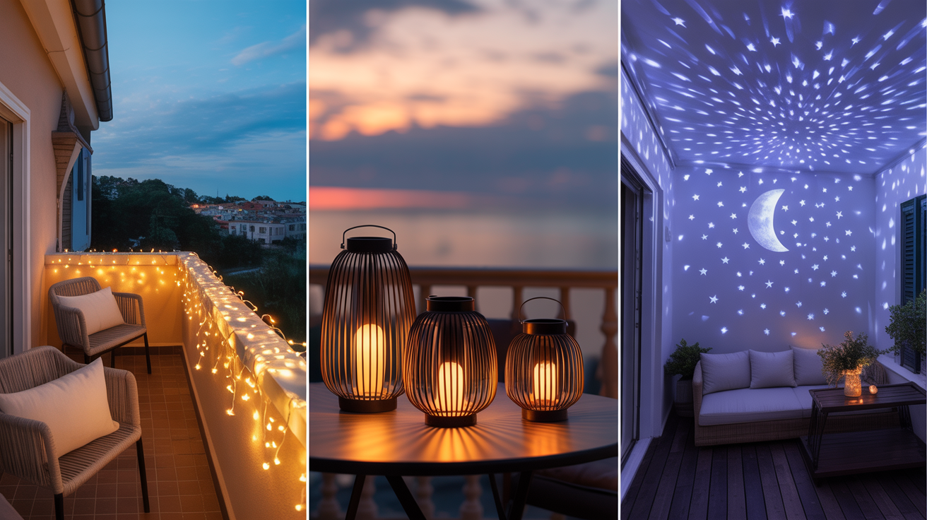 Romantic Balcony Lighting Ideas