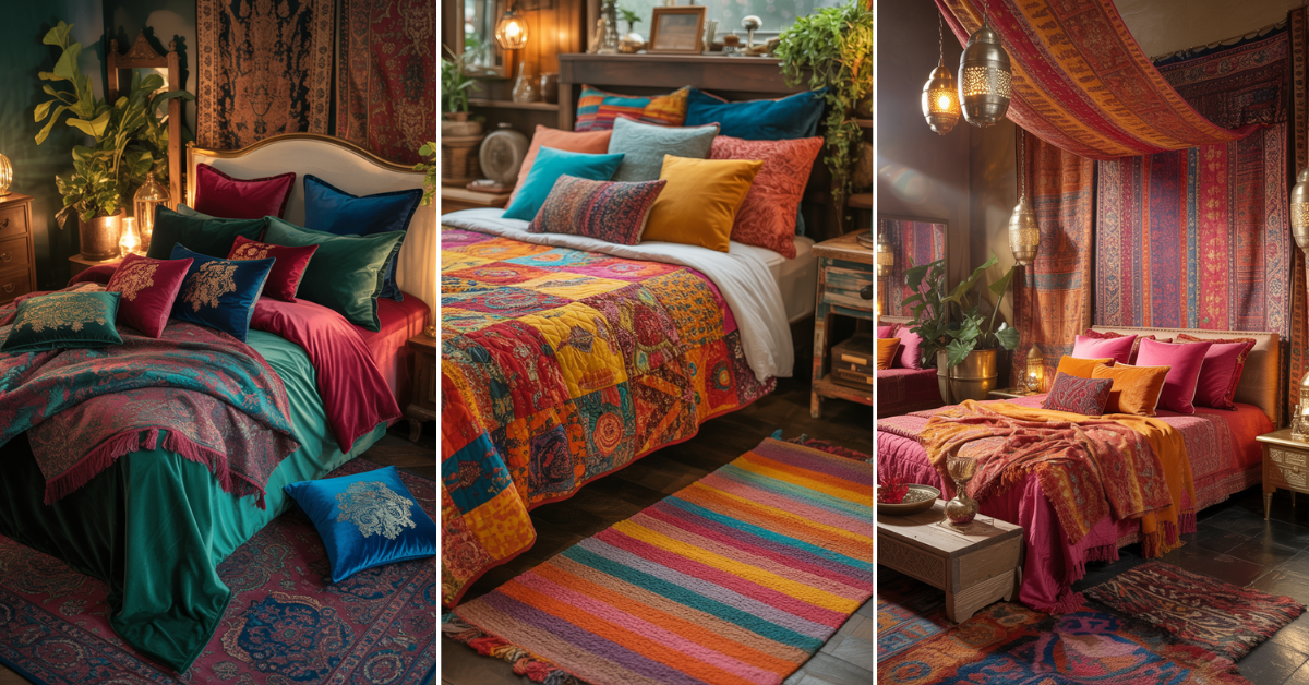 Colorful Boho Bedroom Ideas 