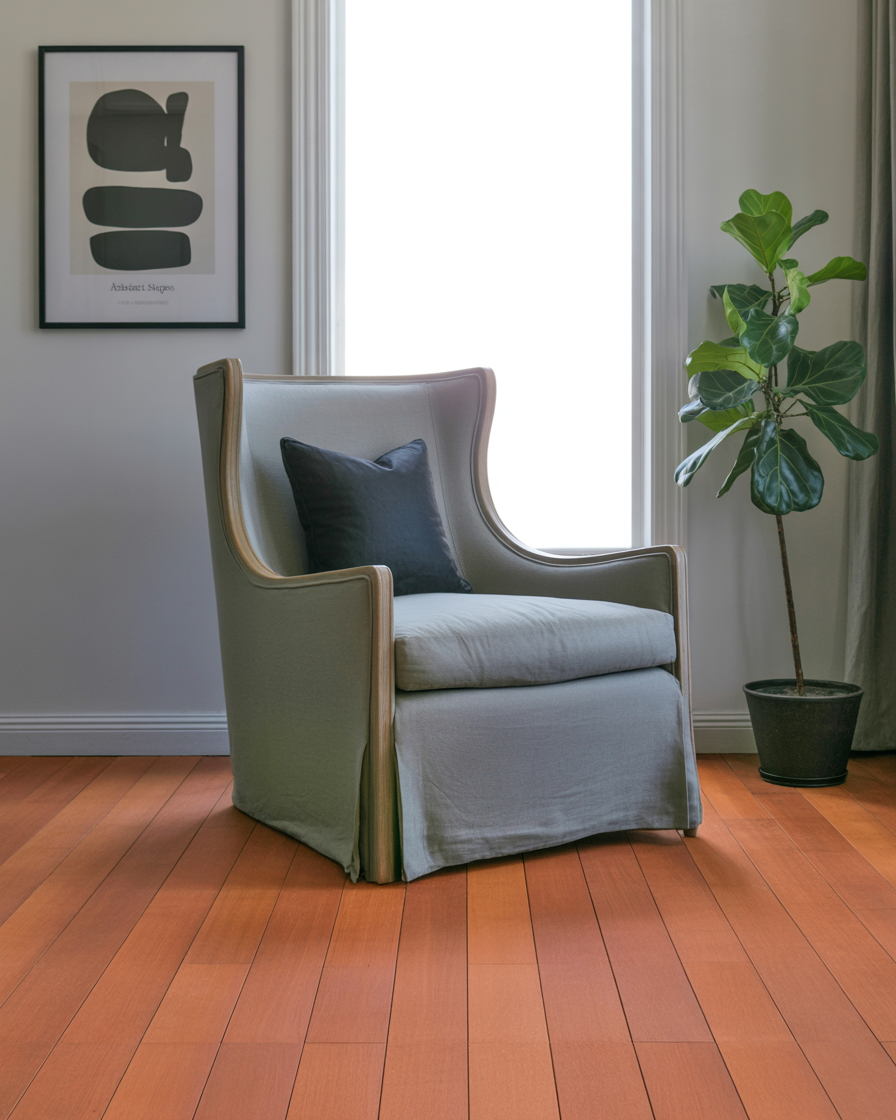 Sleek, minimalist design in a small living room