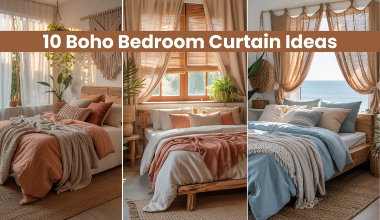 10 Boho Bedroom Curtain Ideas
