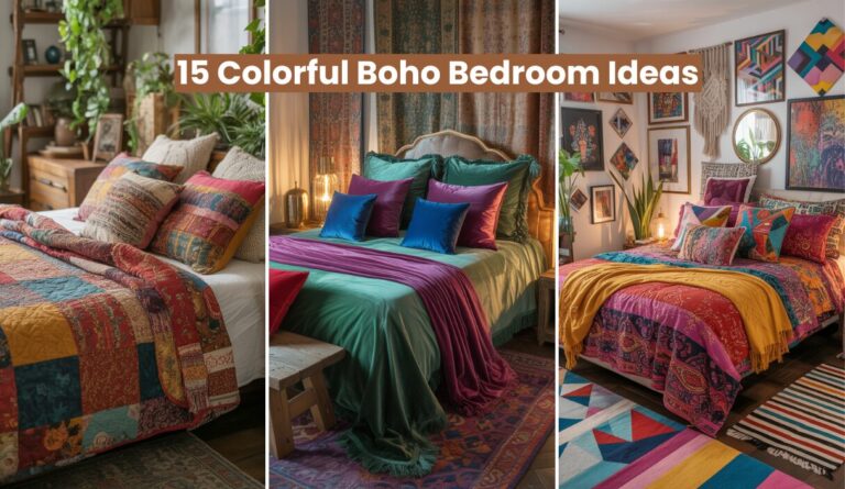 15 Colorful Boho Bedroom Ideas for homes