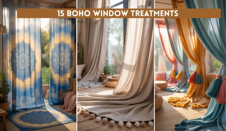 15 Boho Window Treatments That Showcase Unique Patterns and Textures