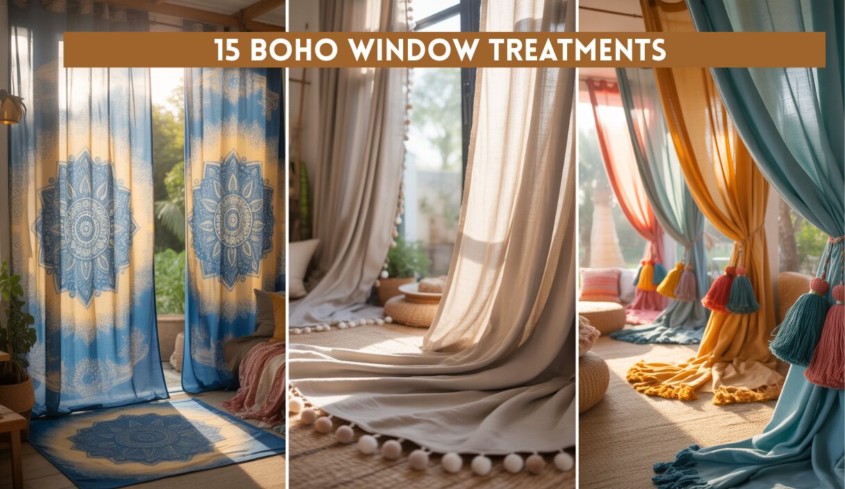 15 Boho Window Treatments That Showcase Unique Patterns and Textures