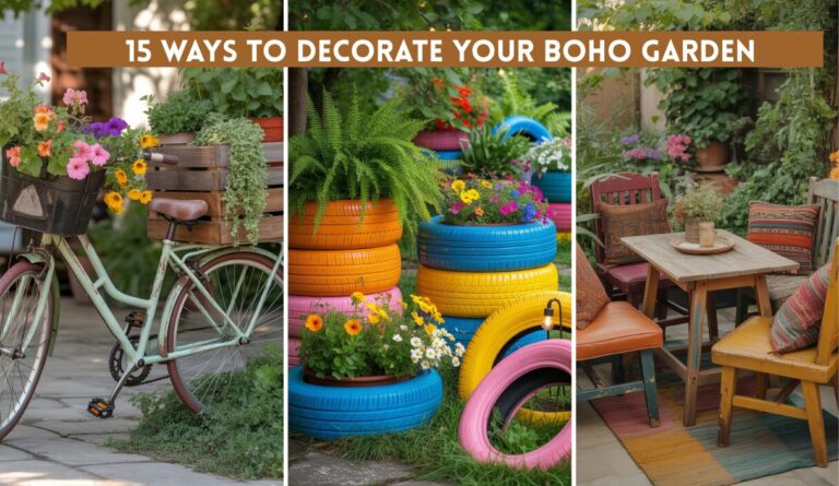 15 Ways to Decorate Your Boho Garden