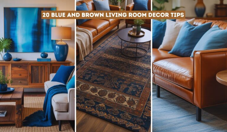 Top 20 Blue and Brown Living Room Decor Tips