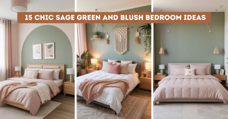 15 Chic Sage Green and Blush Bedroom
