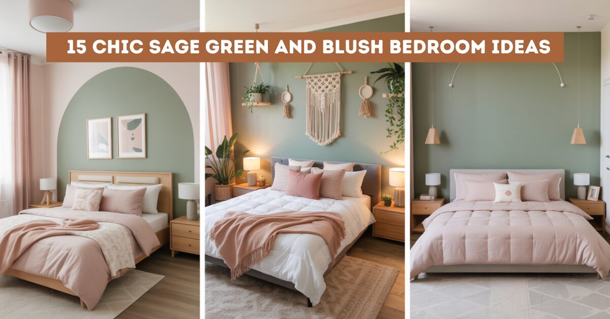 15 Chic Sage Green and Blush Bedroom