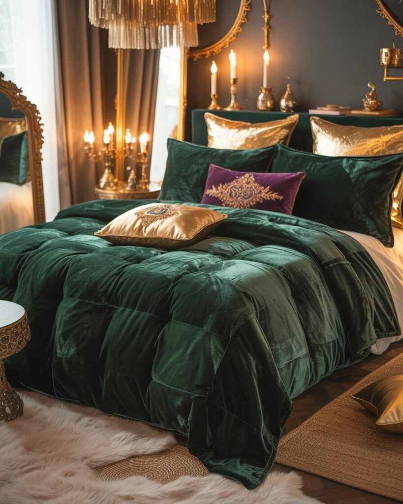 Glamorous Velvet and Gold