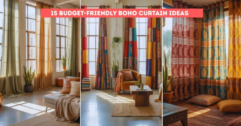15 Budget-Friendly Boho Curtain Ideas That Look Boutique Chic