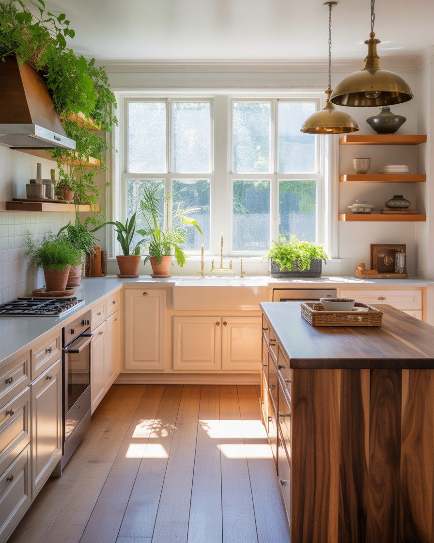 White and Wood Kitchen Ideas