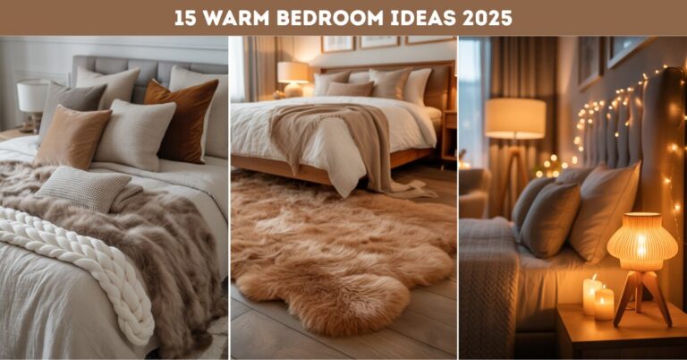 Explore 15 Warm Bedroom Ideas 2025 that bring comfort, coziness, and timeless style to your sanctuary.