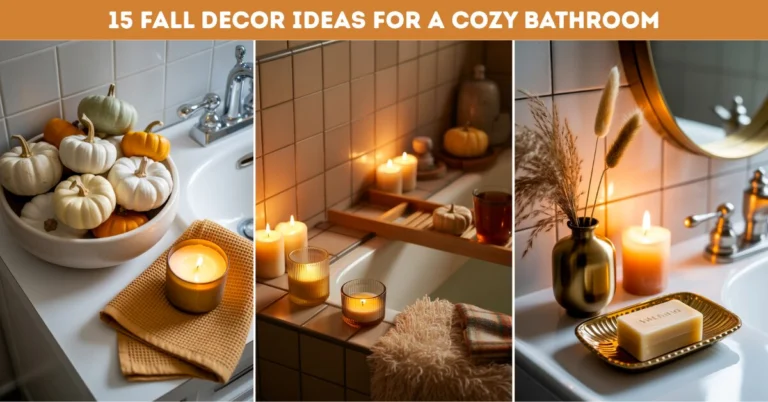 Explore 15 Fall Decor Ideas for a Cozy Bathroom